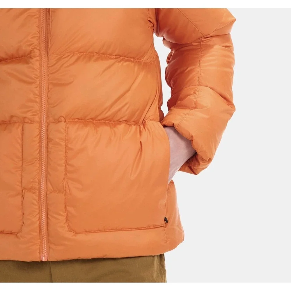 Men's Large Marmot Guides Goose Down 700 Fill Puffer Jacket Sweater, Tangelo